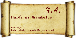 Halász Annabella névjegykártya